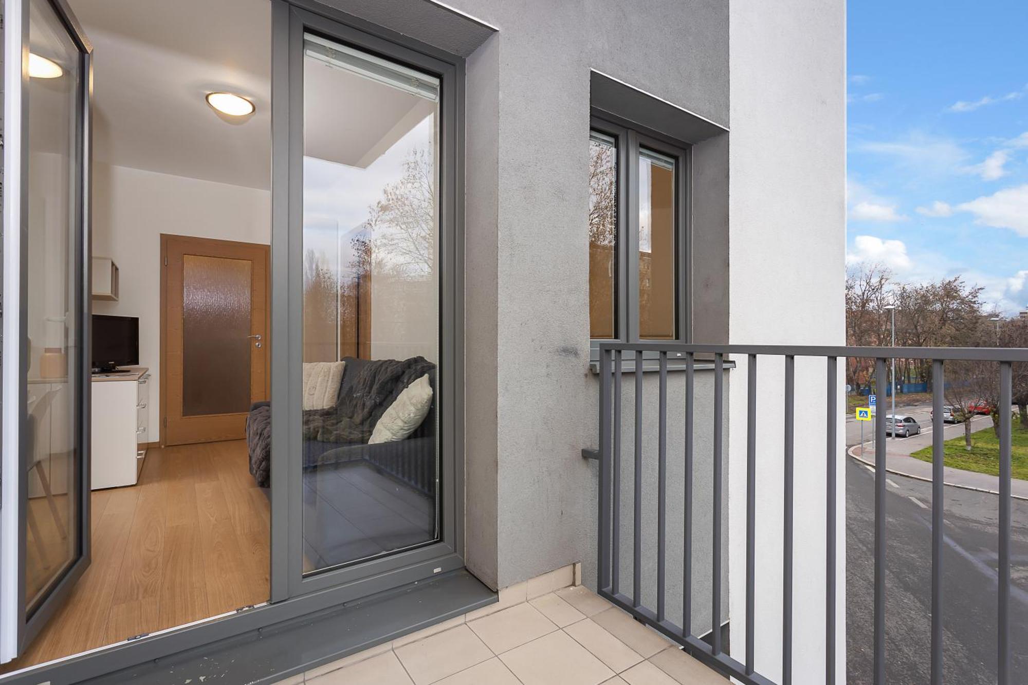 One-Bedroom Apartment Balcony