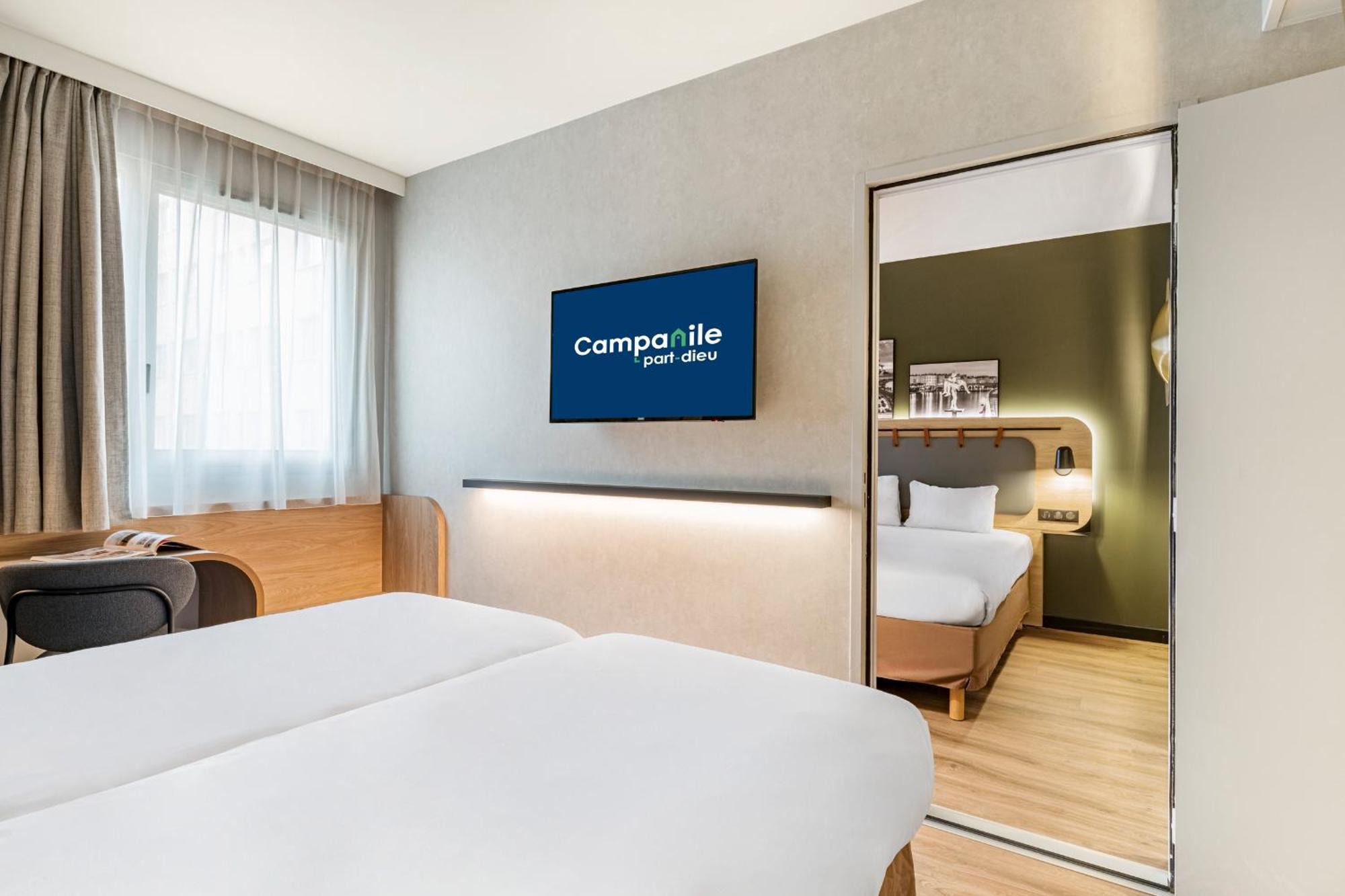 Quadruple Room One Double Bed Two Single Beds or Sofa Bed