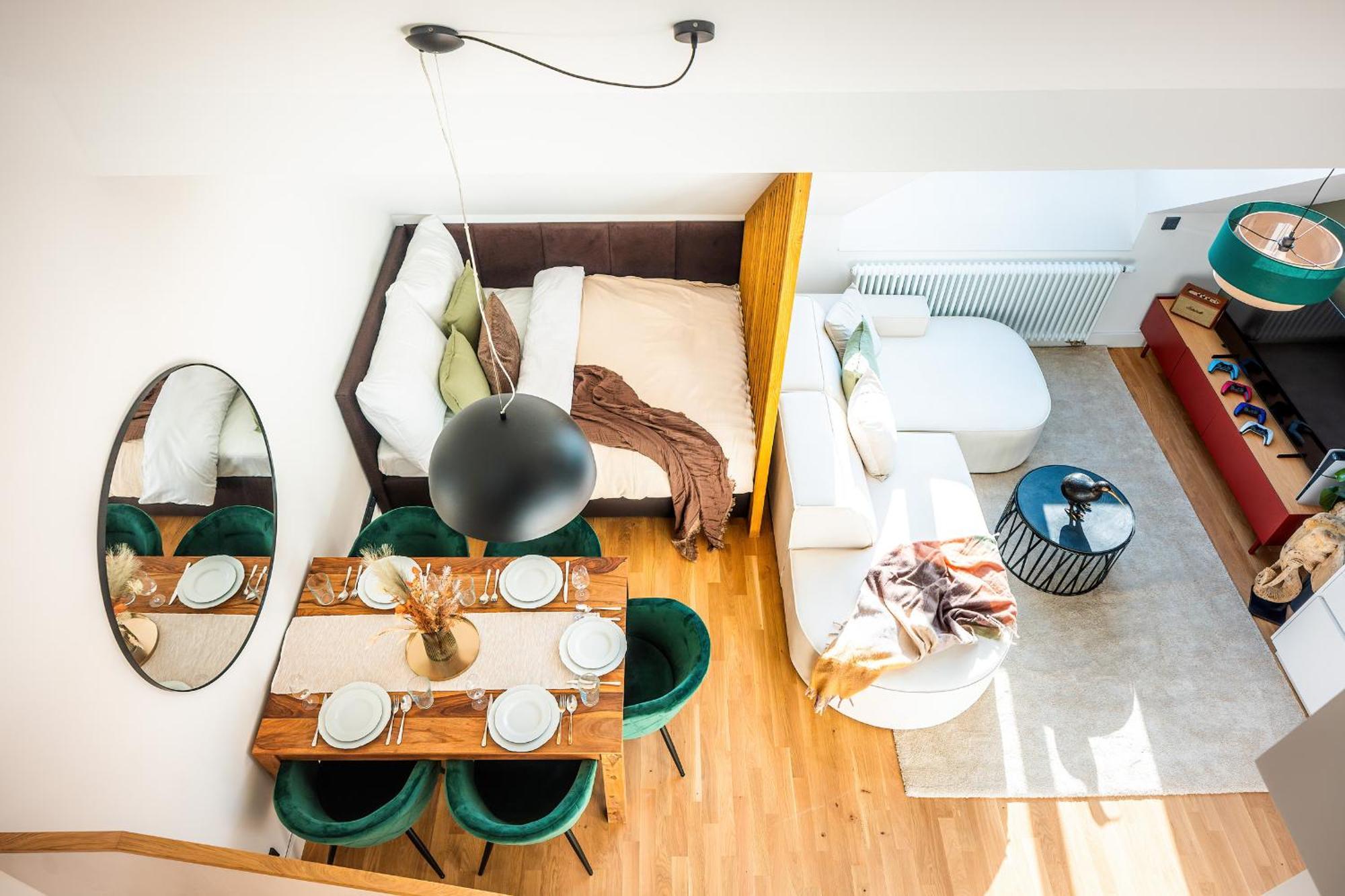 Three-Bedroom Loft Apartment