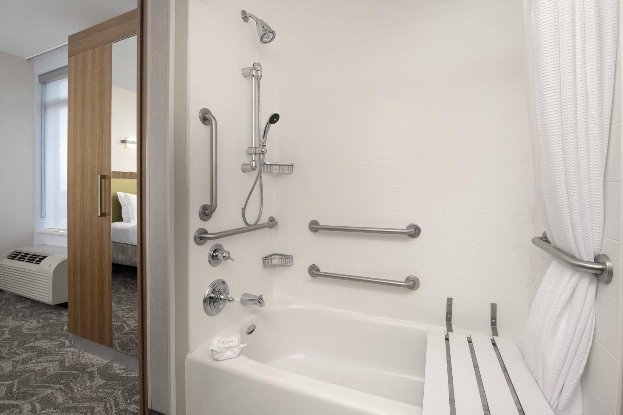 King Suite Bathtub Trundle Sofa Mobility Access