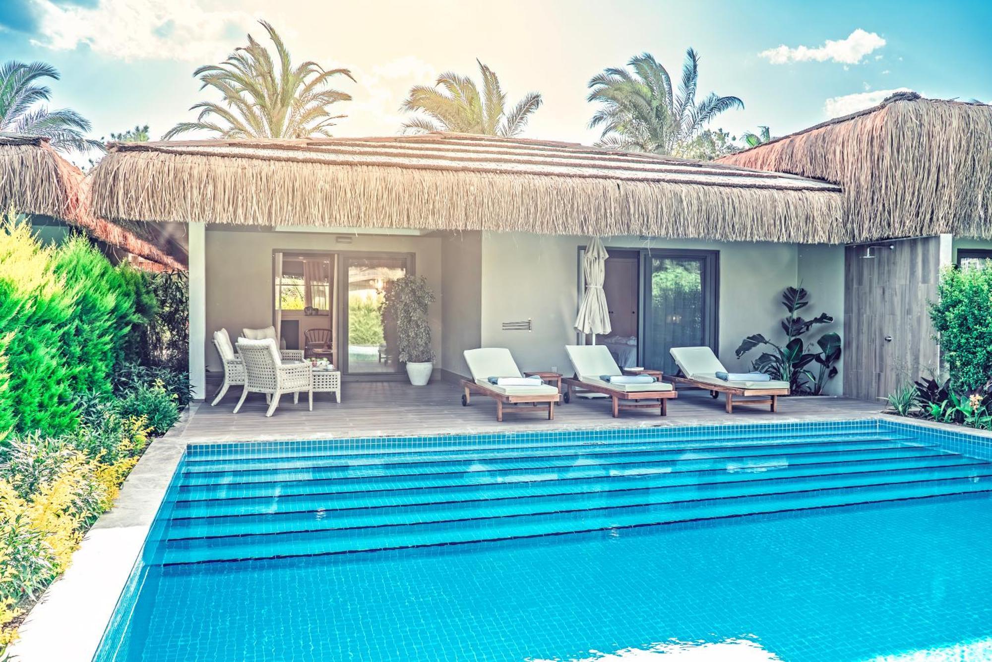 Villa con vistas al jardín