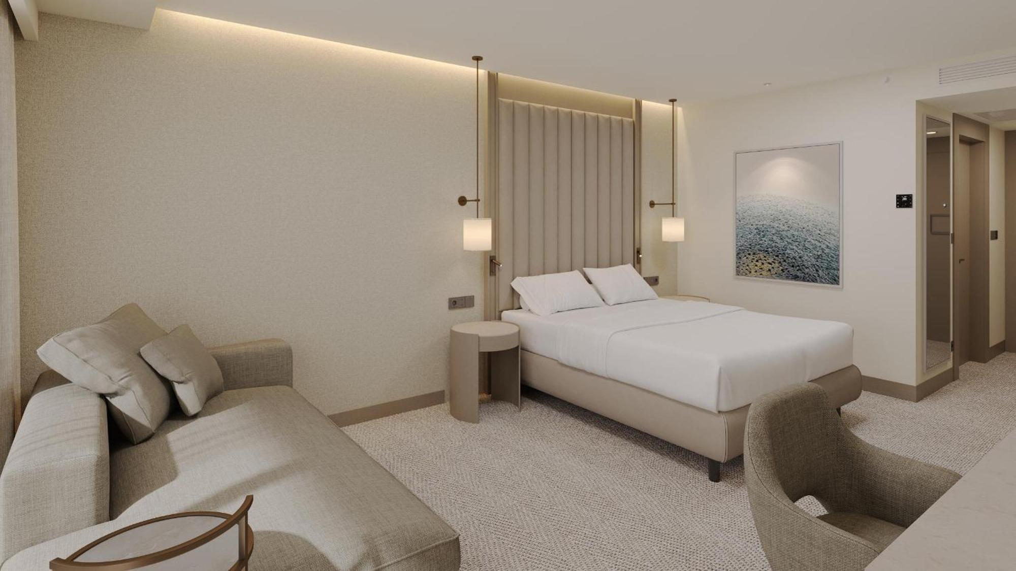 Quarto Deluxe com Cama de Casal ou 2 de Solteiro e Vista do Mar