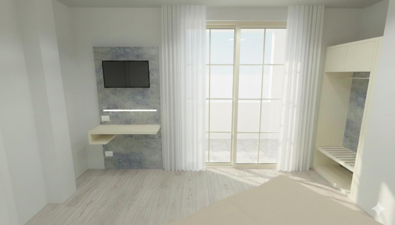 Quarto Duplo com Varanda e Vista do Mar