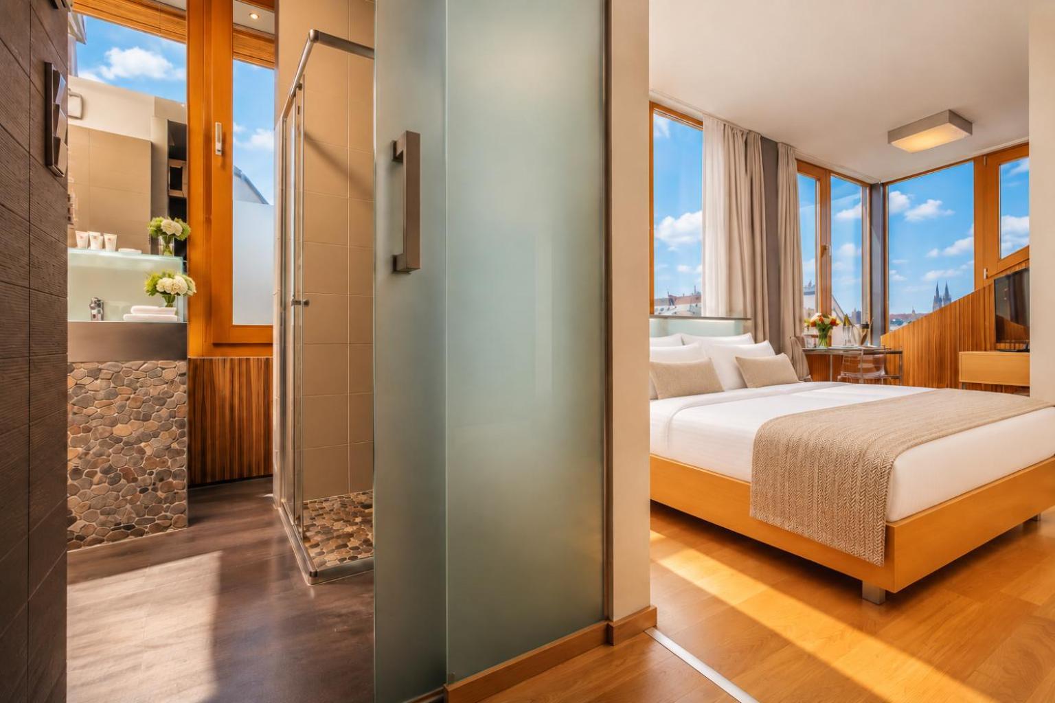 Deluxe double room Prague castle view