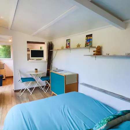 Le Mas de Bertagne studio kitchenette terrasse piscine-2