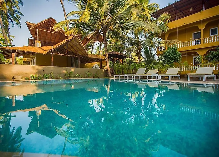 Luxury hotel only: Justa Morjim Beach Resort Goa - 80 Steps From Morjim Beach