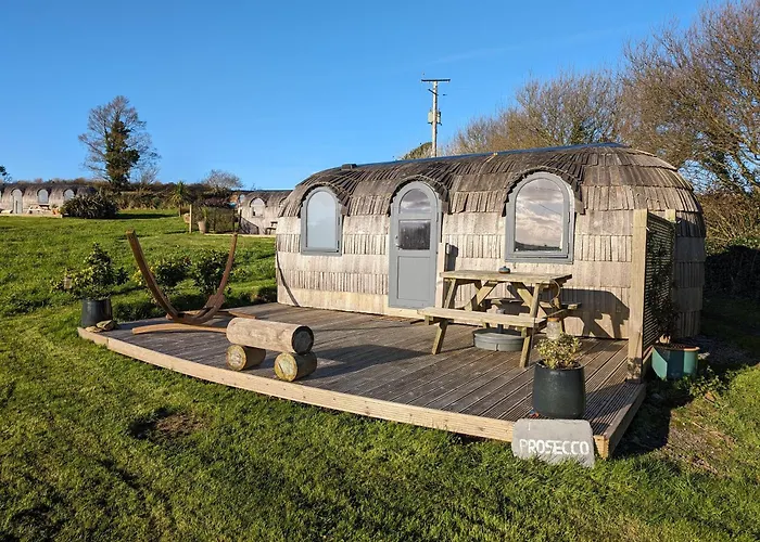 Prosecco - Lydcott Glamping Cornwall, Sea Views
