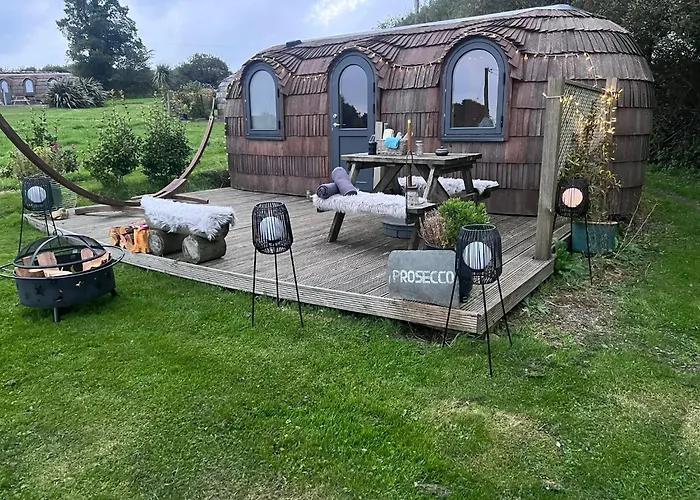 Prosecco - Lydcott Glamping Cornwall, Sea Views