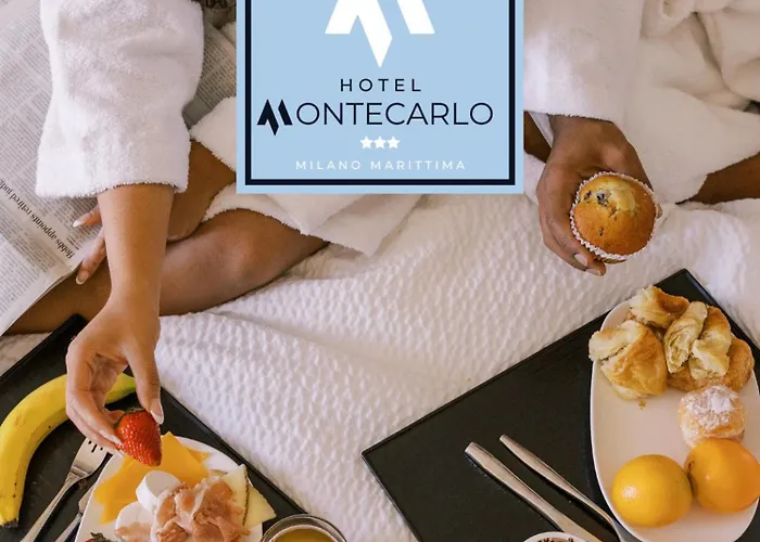 Hotel sulla spiaggia: Hotel B&B Montecarlo