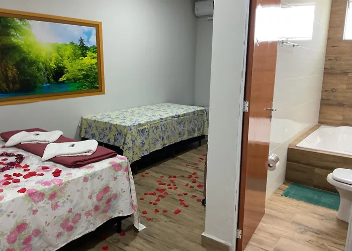 Espaço Alvorada com Banheira, agendamento das atividades, café da manhã no centro